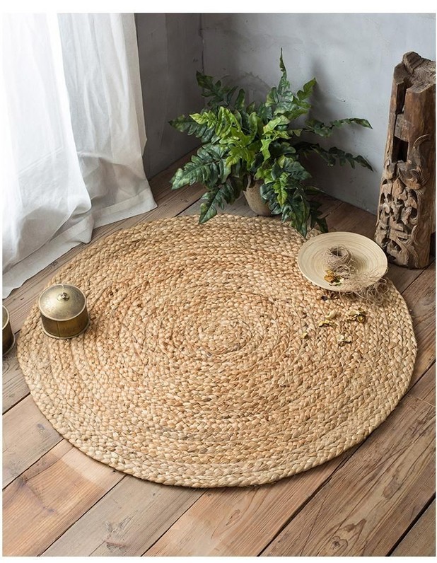 100% Handmade India Jute Floor Carpet