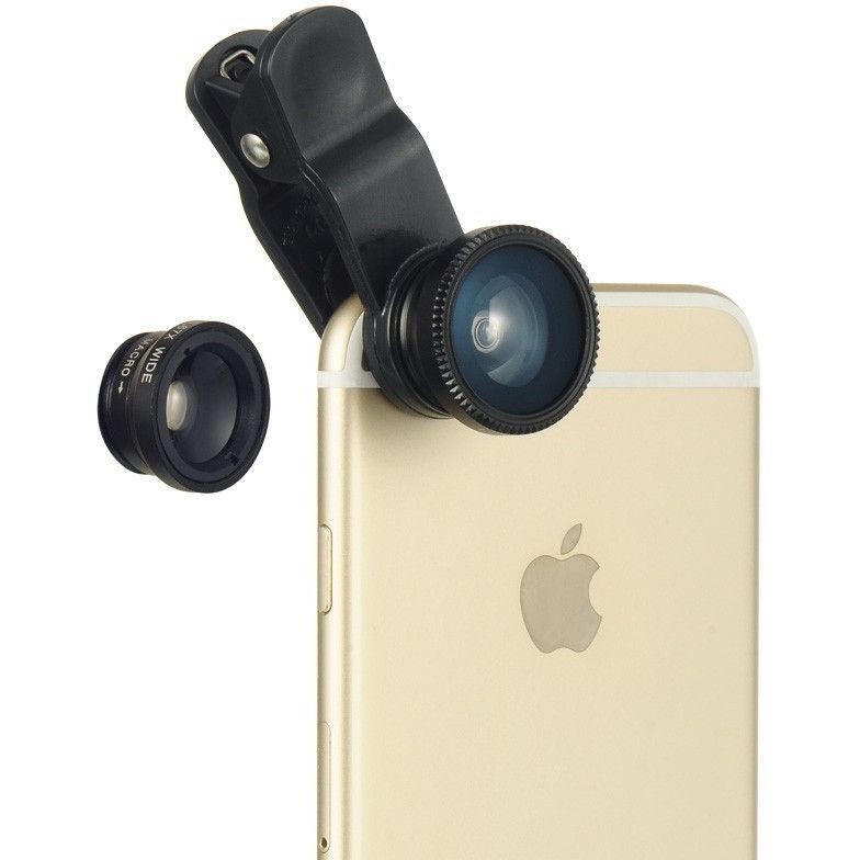 3-in-1 Fisheye Wide Angle Macro Camera Lens