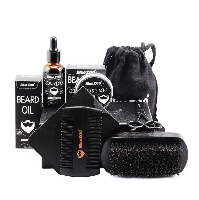 7pcs/set Men Beard Grooming Kits
