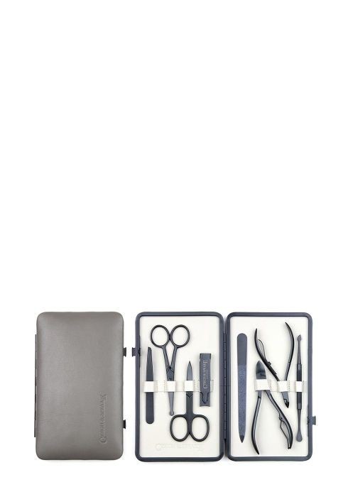 8 Piece Manicure Set: Stone & Black