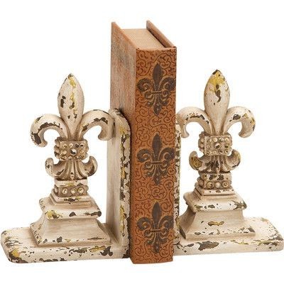 Alencon Fleur de Lis Bookend