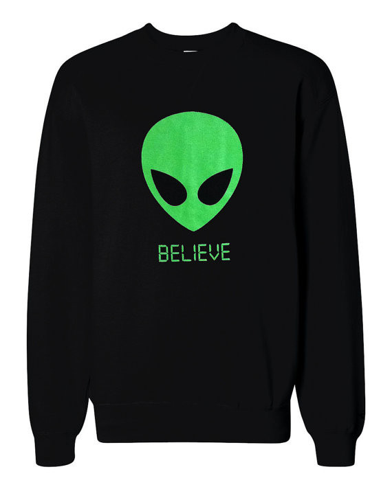 Alien BELIEVE 90`s Sweater