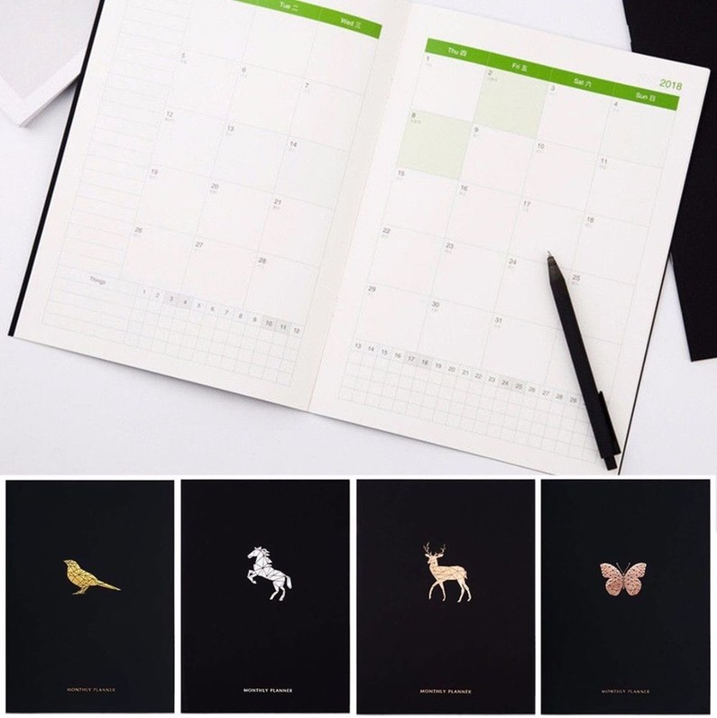 Animal Design Schedule Monthly Planner Organizer
