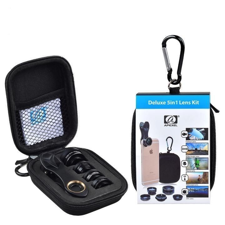 APEXEL 5 in 1 HD Phone Camera Lens Kit