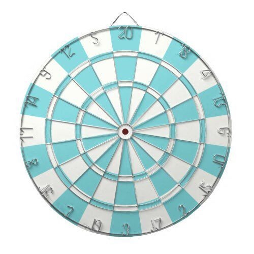 Aqua And White Dartboard