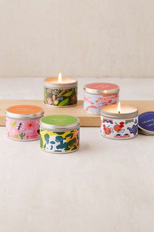 Artist Print Tin Candle