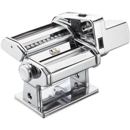 Atlas Electric Pasta Machine, Silver with Motor Set
