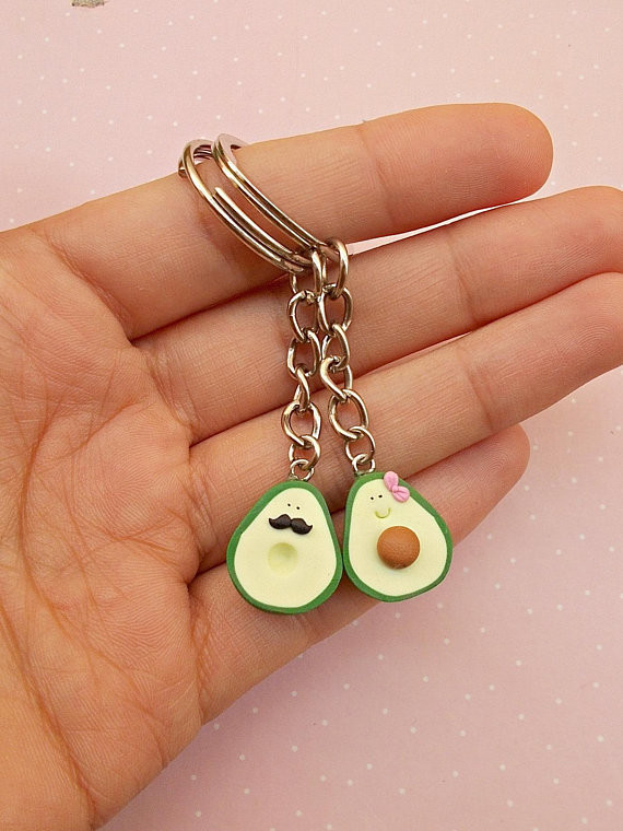 Avocado Keychain Set
