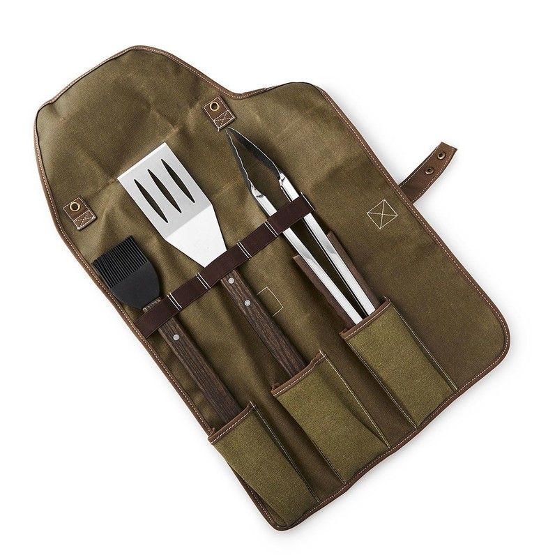 BBQ Tool Roll | Grill Tools, Grill Set