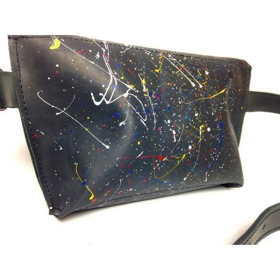 Belt bag leather bag