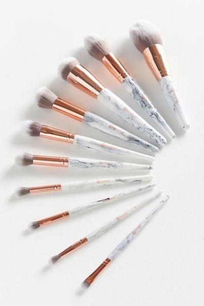 bh cosmetics Marble Luxe 10-Piece Brush Set
