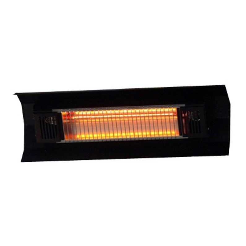 Black Steel Wall Mounted Infrared Patio Heater