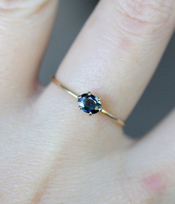 Blue Princess - Blue Sapphire 14K Gold Ring