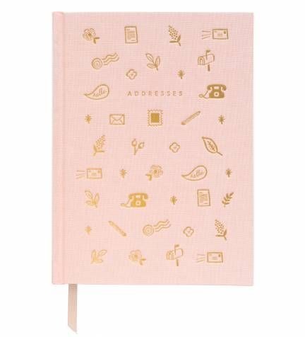 Blush Address Book Keepsake Organizer