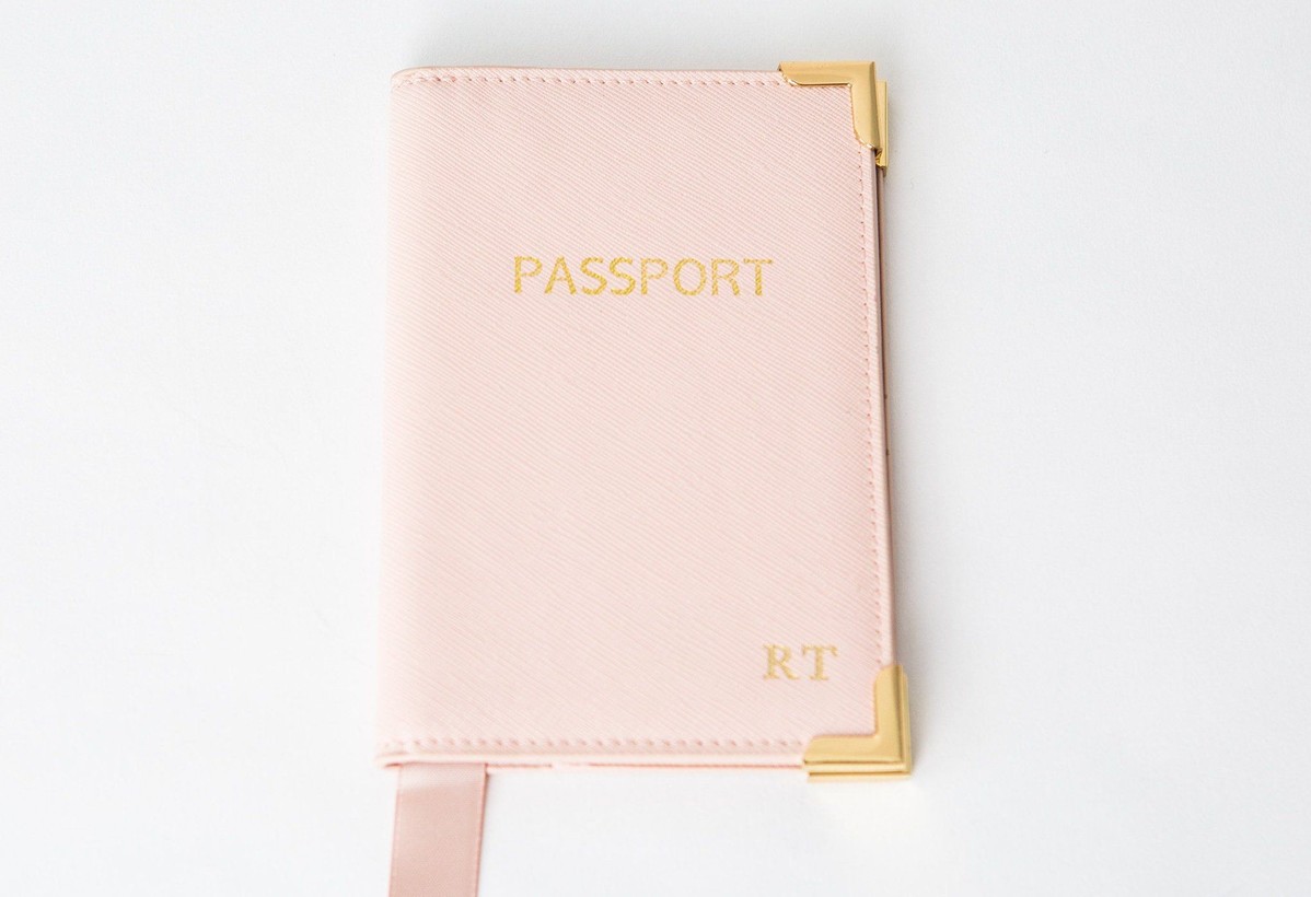 Blush Personalised Passport Holder