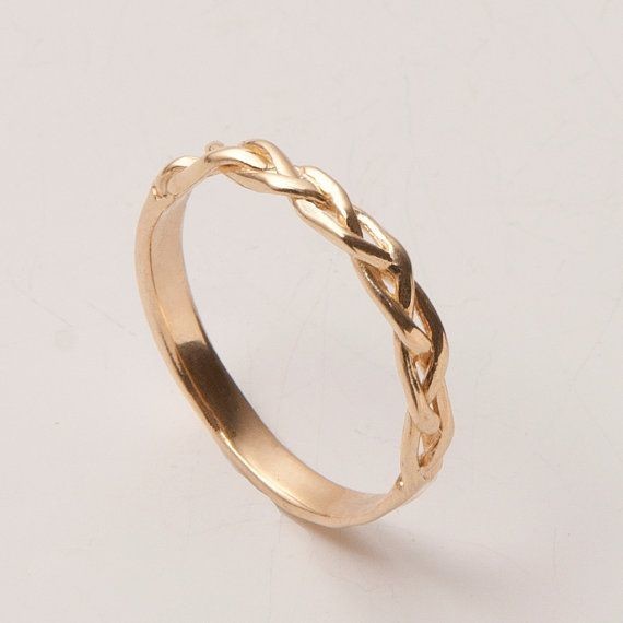Braided Ring No.4 - 14K Gold Stackable Ring