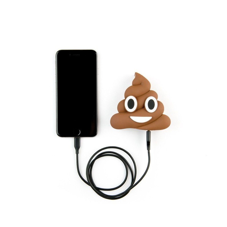 Brown Poop Emoji Portable Charger