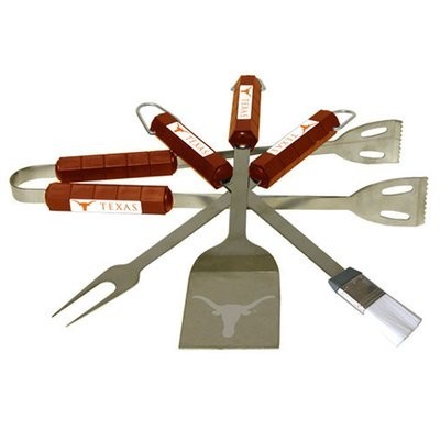 BSI Products NCAA 4 Piece BBQ Grill Tool Set | Wayfair