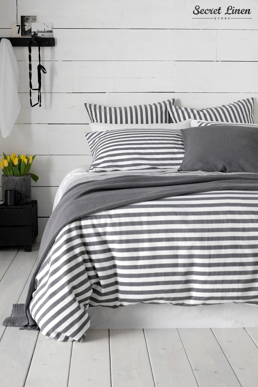 Buy Secret Linen Store Coastal Stripe Duvet Cover