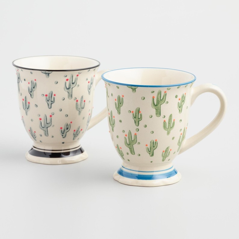 Cactus Mugs Set of 2