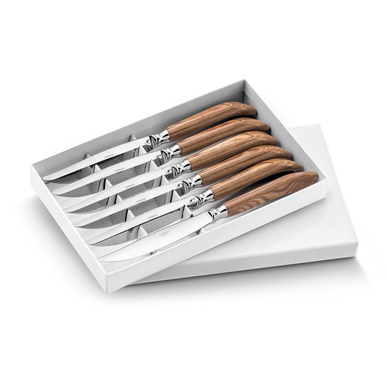 Capdeco Orio Wood Steak Knives Set of 6