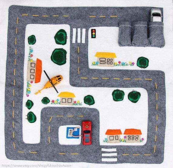Car Track Play Mat
