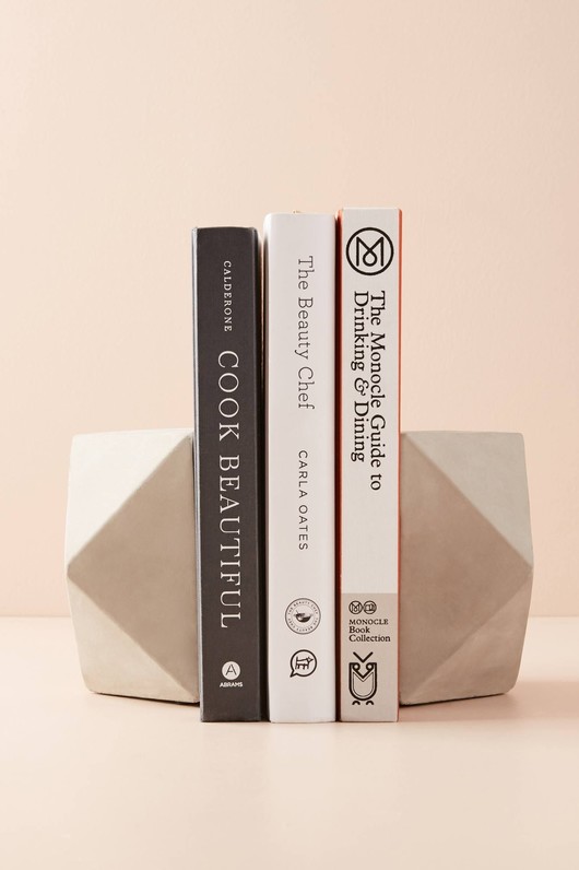 Cement Geo Bookends