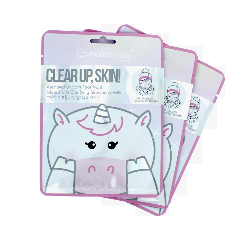 Clear up, Skin! Unicorn Face Mask