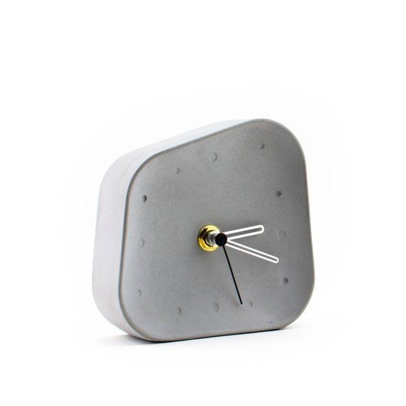 Concrete clock Modern table clocks Modern desk clock Concrete table clock Small clock Concrete desk clock Modern clock minimal clock decor