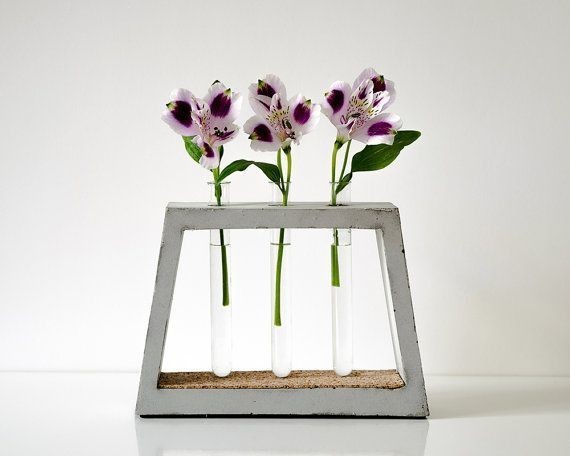 concrete vase minimalistic