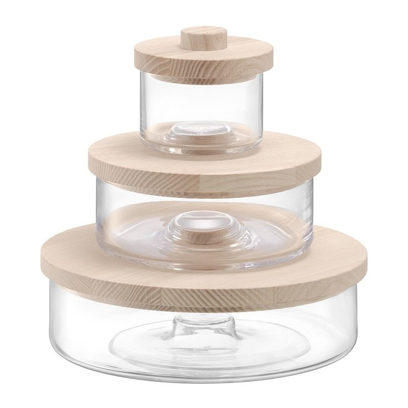 Connect Container Trio - Clear/Ash