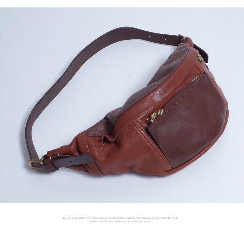 Cool Leather Mens FANNY PACK MENS WAIST BAG