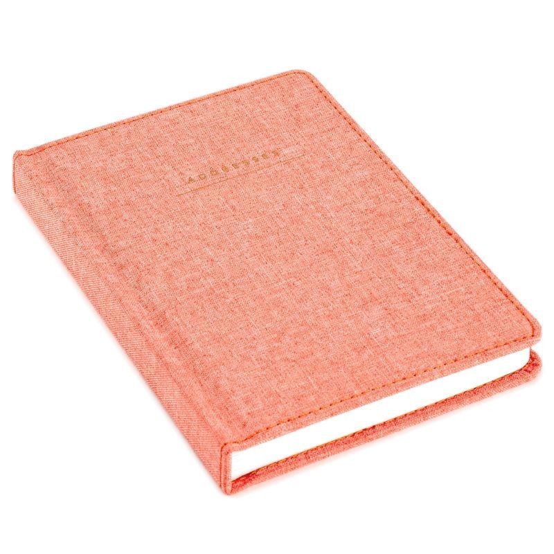 Coral Chambray Address Book