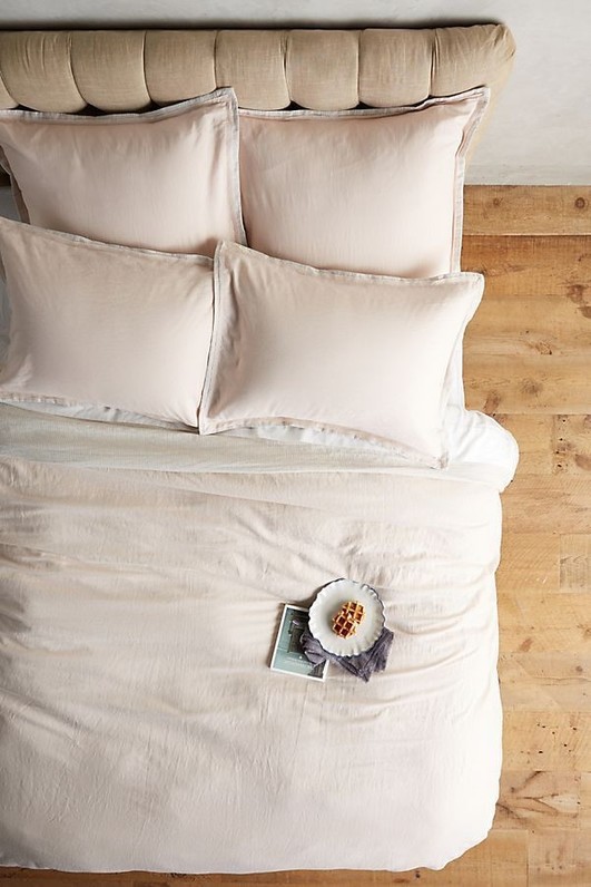 COTTON LINEN DUVET COVER QUEEN