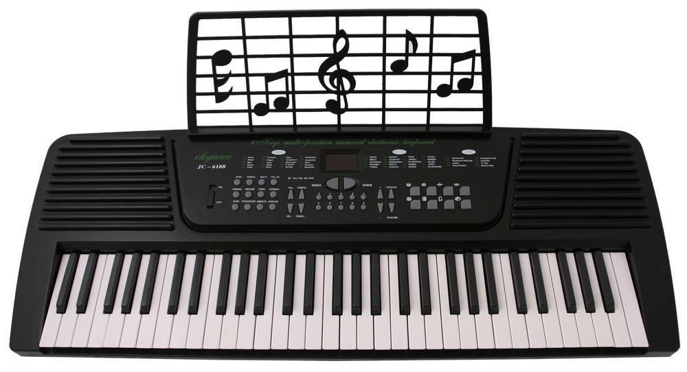 Crescent Direct Keys Black Electronic Keyboard