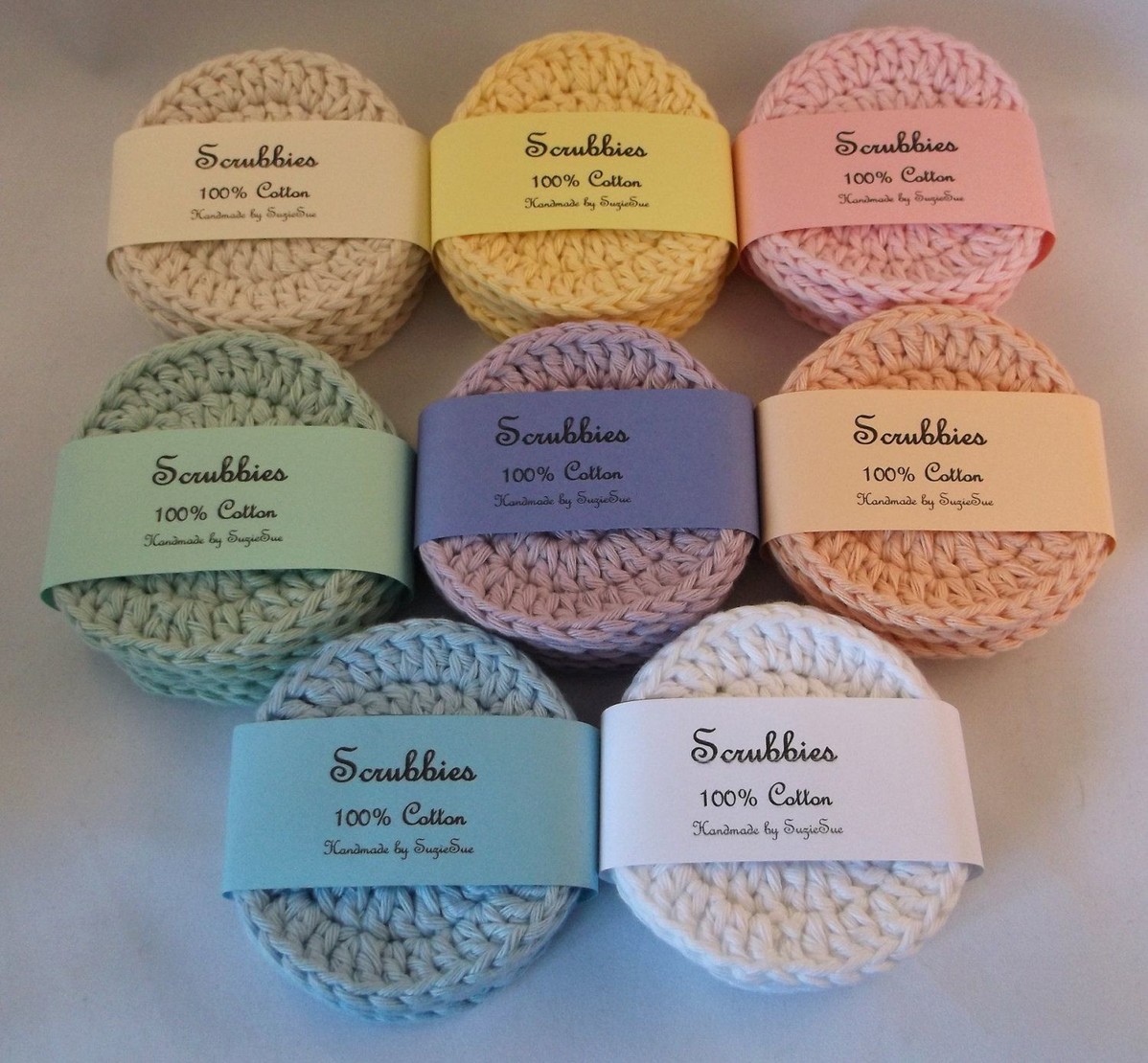 Crocheted Face Scrubbies