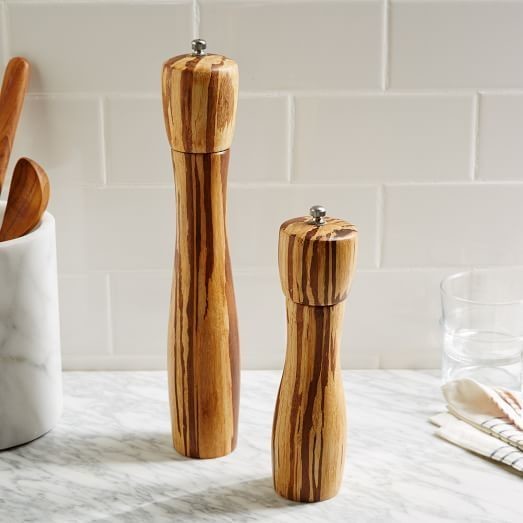 Crushed Bamboo Pepper Grinders