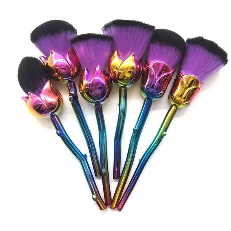 Dark Romance Rose Makeup Brush Set (3 colors)