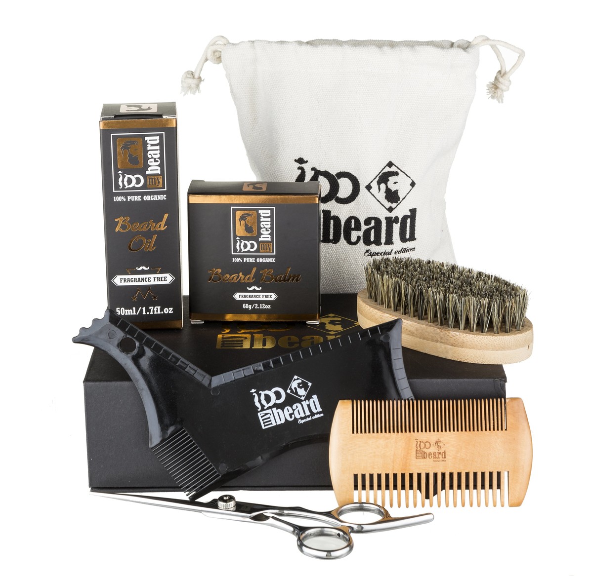 Deluxe Beard Grooming Kit for Men Care