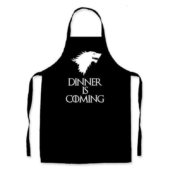 Dinner is Coming -  Adults apron - Width 72cm - Length 86cm