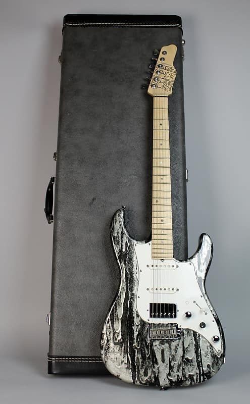 Elite Black Shmear Finish HSS Electric Guitar