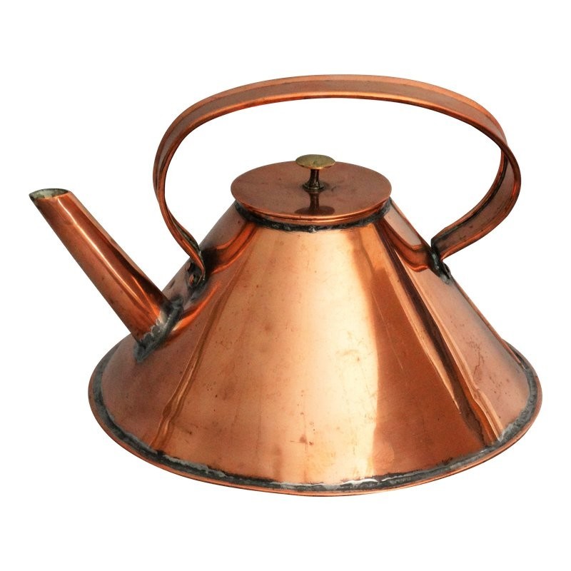 English Ship`s Nautical Copper Kettle