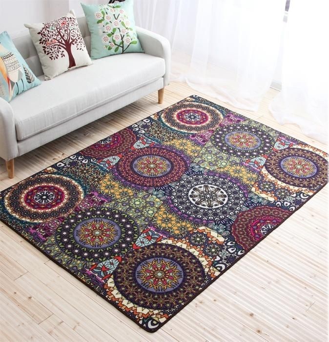 Ethnic Style Carpet for Living Room