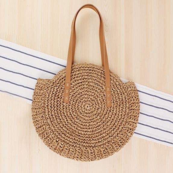 Fashion Hot Sale Round Beach Straw Bags