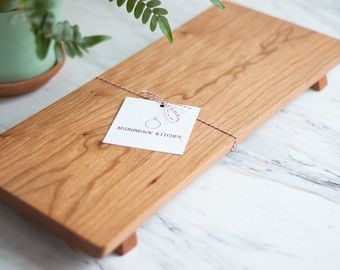 Footed Wood Serving Board