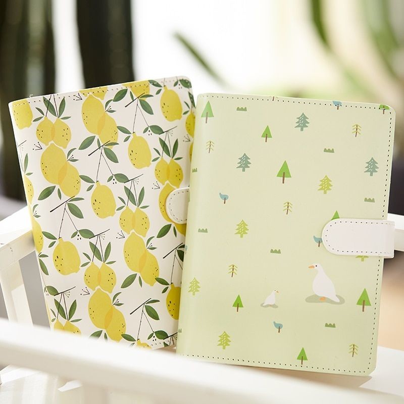 Fromthenon Leather Cover Notebook Spiral Planner A6