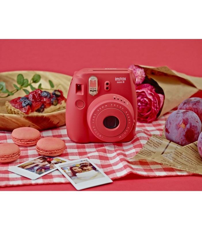 Fujifilm Instax Mini 8 Instant Camera, Raspberry