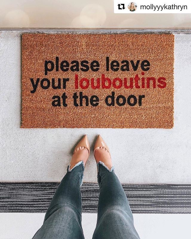 Funny Shoe Louboutin Doormat