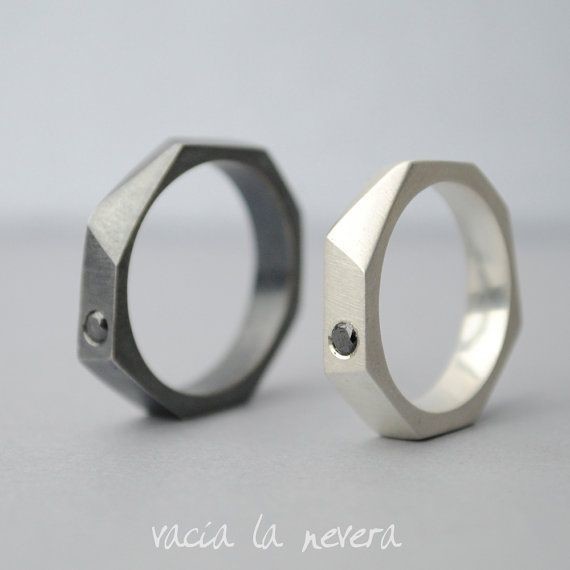 Geometric wedding rings