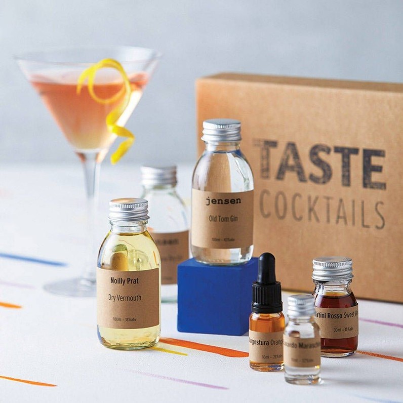 Gin Martini And Martinez Cocktail Box
